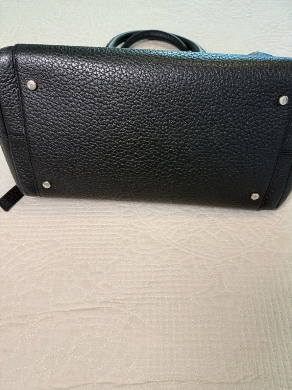 kate spade Southport Sloan Black Pebbled Leather Satchel ✨ - Picture 6 of 14
